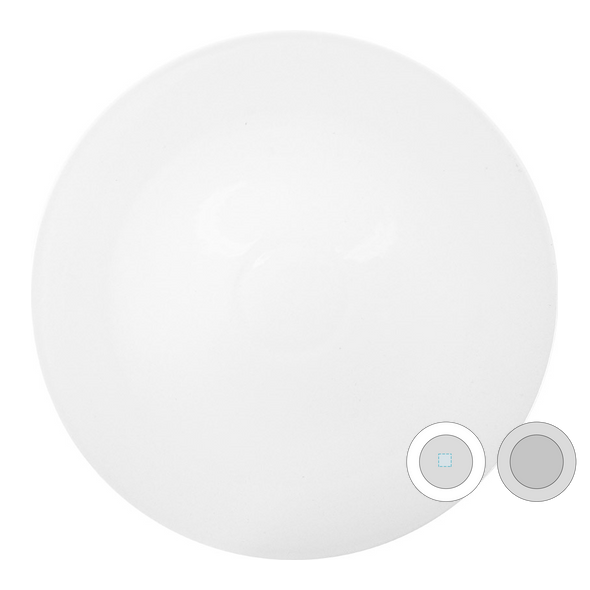 Bílé porcelánové talíře na pizzu